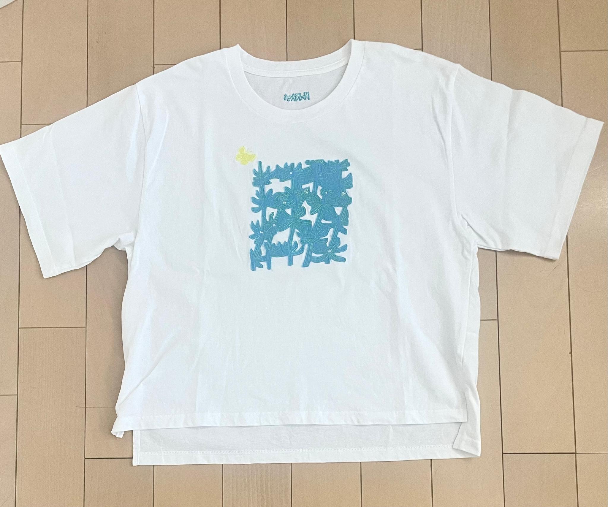 ツクシ　草花元気な刺繍Tシャツ　母の日　ボタニカル　プレゼントにも　ビッグシルエットあり | 10枚目