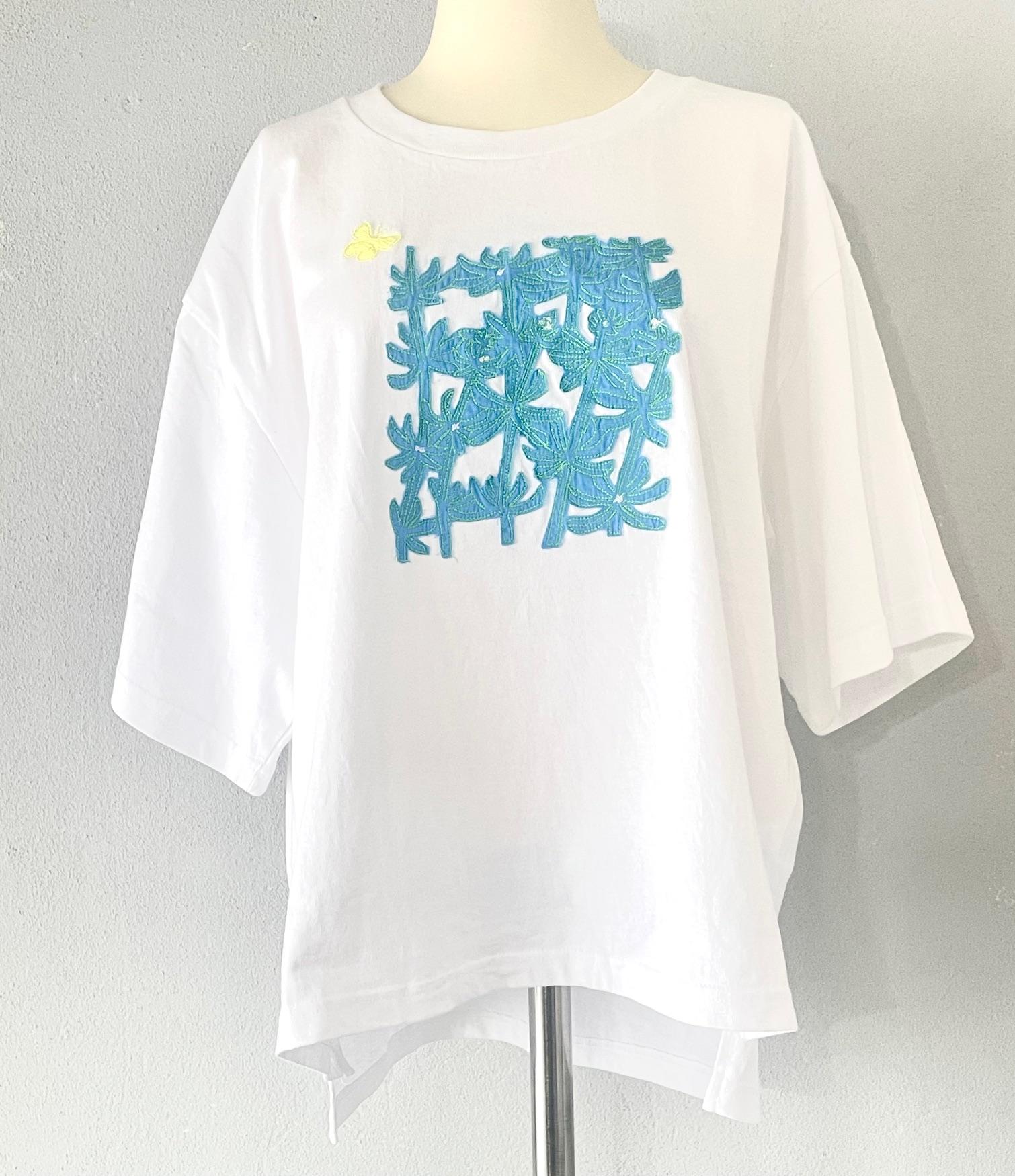 ヤエムグラ 草花元気な刺繍Tシャツ ボタニカル ビッグシルエットあり | 9枚目